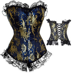 X Sexy Women steampunk clothing gothic Plus Size Corsets Lace Up boned Overbust Bustier Waist Cincher Body shaper corselet S-6XL | Vimost Shop.