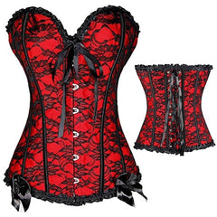 X Sexy Women steampunk clothing gothic Plus Size Corsets Lace Up boned Overbust Bustier Waist Cincher Body shaper corselet S-6XL | Vimost Shop.