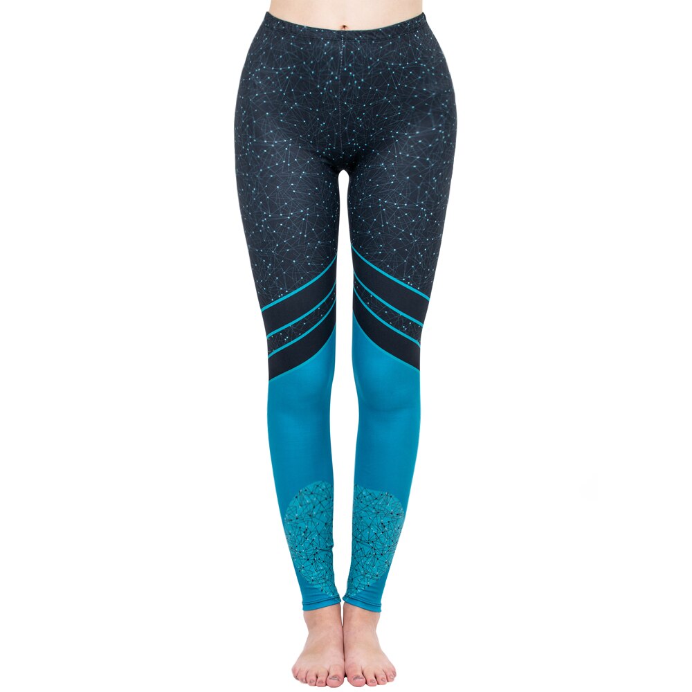Women Legging Starry Sea Love Printing leggins High Waist Punk Leggings Color Legins Slim Fitness Pants | Vimost Shop.