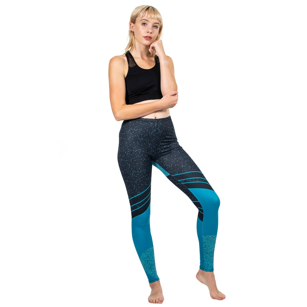 Women Legging Starry Sea Love Printing leggins High Waist Punk Leggings Color Legins Slim Fitness Pants | Vimost Shop.