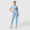 4Pcs Yoga Set Sports Wear For Women Gym Clothing Sports Suit Fitness Long Sleeve Crop Top High Waist Leggings Sports Suits