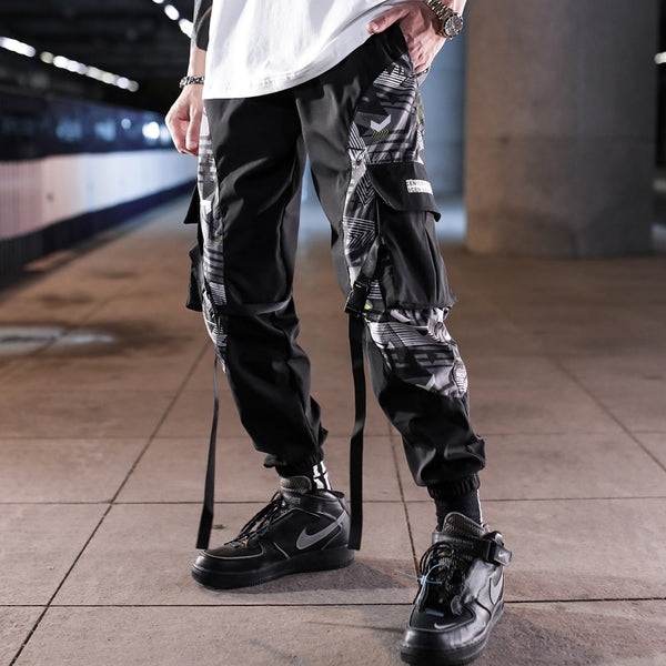 Streetwear Men Hip Hop Patchwork Sweatpants Joggers Trousers Casual Drawstring Sportwear Pants Male New Men Cargo Pants | Vimost Shop.