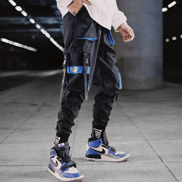 Streetwear Men Hip Hop Patchwork Sweatpants Joggers Trousers Casual Drawstring Sportwear Pants Male New Men Cargo Pants | Vimost Shop.