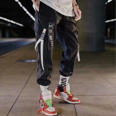 Streetwear Men Hip Hop Patchwork Sweatpants Joggers Trousers Casual Drawstring Sportwear Pants Male New Men Cargo Pants | Vimost Shop.