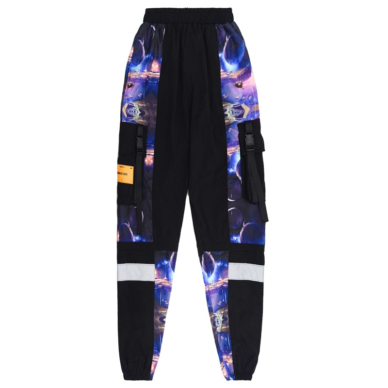 Streetwear Men Hip Hop Patchwork Sweatpants Joggers Trousers Casual Drawstring Sportwear Pants Male New Men Cargo Pants | Vimost Shop.