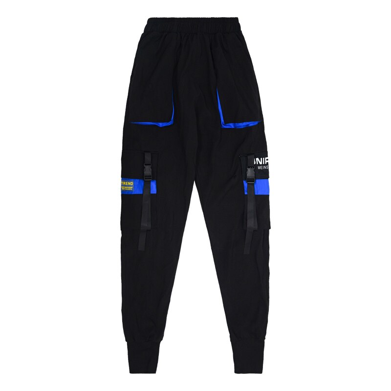 Streetwear Men Hip Hop Patchwork Sweatpants Joggers Trousers Casual Drawstring Sportwear Pants Male New Men Cargo Pants | Vimost Shop.