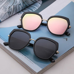 Square sunglasses women men brand designer vintage classics black ploygon eye wear female male driver shades | Vimost Shop.