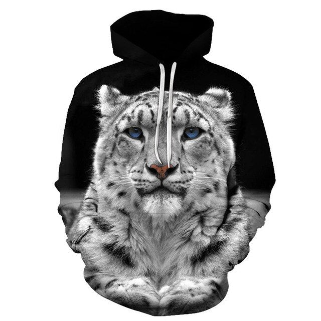 3D Print Flame Tiger Hoodie Men Sweatshirt Men Women Hoodies Plus Size Pullover Novelty 6XL Casual Animal Coats | Vimost Shop.