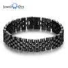 Luxury Gold Color Stainless Steel Bracelet 200mm Wristband Men Jewelry Bracelets Bangles Gift for Him | Vimost Shop.