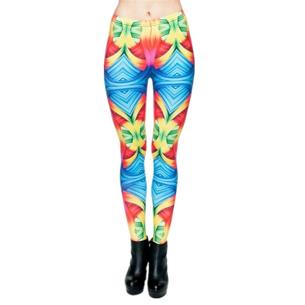 Fashion leggins mujer With Multicolor Pattern 3D Printing legging fitness feminina leggins Woman Pants workout leggings | Vimost Shop.