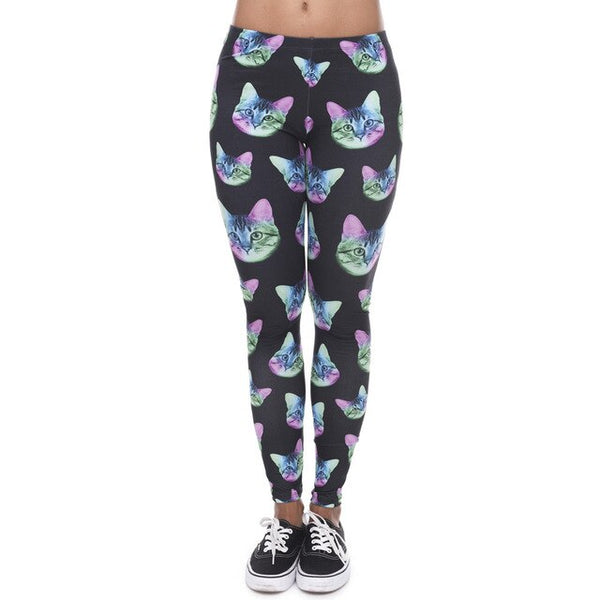 Fashion leggins mujer With Multicolor Pattern 3D Printing legging fitness feminina leggins Woman Pants workout leggings | Vimost Shop.