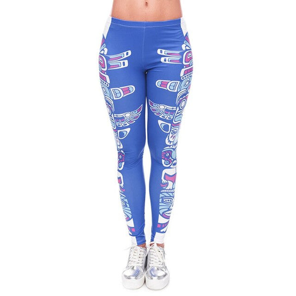 Fashion leggins mujer With Multicolor Pattern 3D Printing legging fitness feminina leggins Woman Pants workout leggings | Vimost Shop.