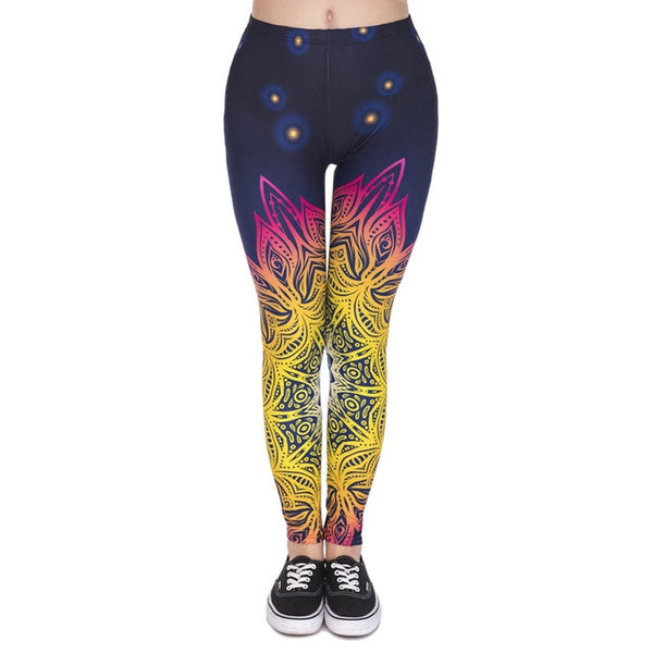 Fashion leggins mujer With Multicolor Pattern 3D Printing legging fitness feminina leggins Woman Pants workout leggings | Vimost Shop.