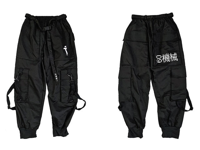 Techwear Cargo Pants Men Multi Pockets Hip Hop Casual Streetwear Trousers Joggers Elastic Waist Sweatpants | Vimost Shop.