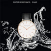 High Quality Rose Gold Dial Watch Men Leather Waterproof Wristwatch Women Dress Fashion Japan Quartz Movement
