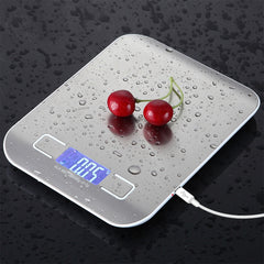 Stainless Steel Digital USB Kitchen Scales 10kg/5kg Electronic Precision postal Food Diet scale for Cooking Baking Measure Tools | Vimost Shop.