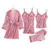 Women Sexy Lace Robe Pajamas Sleepwear Kit Sleeveless  Nightwear | Vimost Shop.
