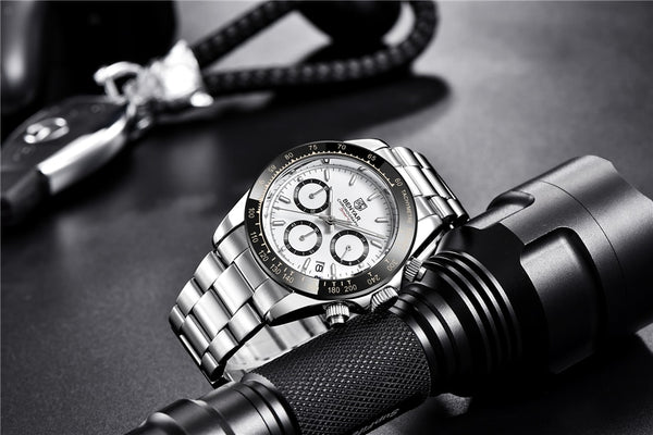 Men Watches Top Luxury BrandFull Steel Waterproof Sport Quartz Watch Men Fashion Date Clock Chronograph | Vimost Shop.