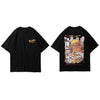 Men Hip Hop T Shirt Hamburger Monster Attack Japanese Harajuku | Vimost Shop.