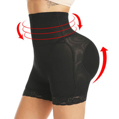 Women High Waist Lace Butt Lifter Body Shaper Tummy Control Panties Boyshort ASS Pad Shorts Hip Enhancer Shapewear | Vimost Shop.