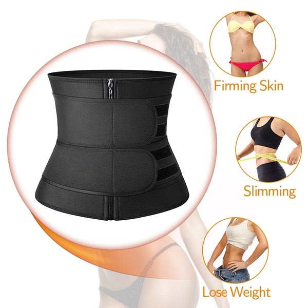 Waist Trainer Sauna Sweat Slimming Belt Modeling Strap for Women Weight Loss Body Shaper Workout Fitness Trimmer Cincher Corset | Vimost Shop.