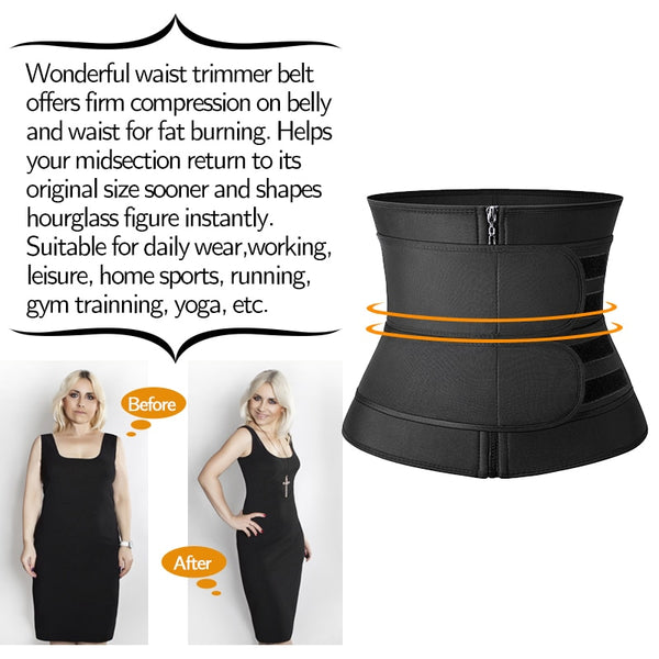 Waist Trainer Sauna Sweat Slimming Belt Modeling Strap for Women Weight Loss Body Shaper Workout Fitness Trimmer Cincher Corset | Vimost Shop.