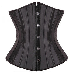 28 Sprial Steel Boned Black Shapewear Waist Cincher Slim Control Body Shaper Cincher Underbust Corset Sexy Women Plus Size S-6XL | Vimost Shop.