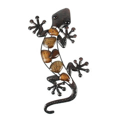 Home Decor Metal Gecko Wall for Garden Decoration Outdoor Statues Accessories Sculptures and Animales Jardin | Vimost Shop.