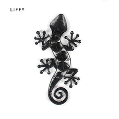 Home Decor Metal Gecko Wall for Garden Decoration Outdoor Statues Accessories Sculptures and Animales Jardin | Vimost Shop.