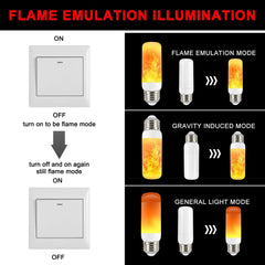 LED Flame Lamp B22 Flame Led Bulb 2W 3W 5W LED Flickering Flame Blub Effect Fire Lamps Flickering Home Decor LED Lamp | Vimost Shop.