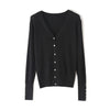 High Quality Shell Cufflinks Knitted Cardigan Shirt Top Female Loose  Shawl Autumn Women&#39;s Sweater Jacket