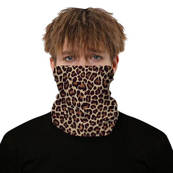 Unisex Leopard Camouflage Face Cover Scarf Washable Rave Bandana Neck Gaiter Tube Headwear For Women Men Dustproof Face Scarf | Vimost Shop.