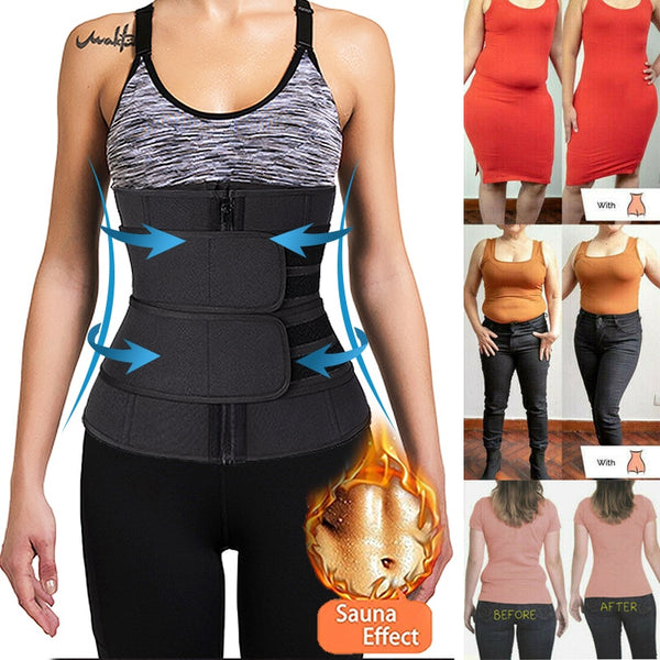 Women Waist Trainer Neoprene Sweat Shapewear Body Shaper Slimming Sheath Belly Reducing Shaper Workout Trimmer Belt Corset | Vimost Shop.