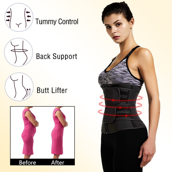 Women Waist Trainer Neoprene Sweat Shapewear Body Shaper Slimming Sheath Belly Reducing Shaper Workout Trimmer Belt Corset | Vimost Shop.