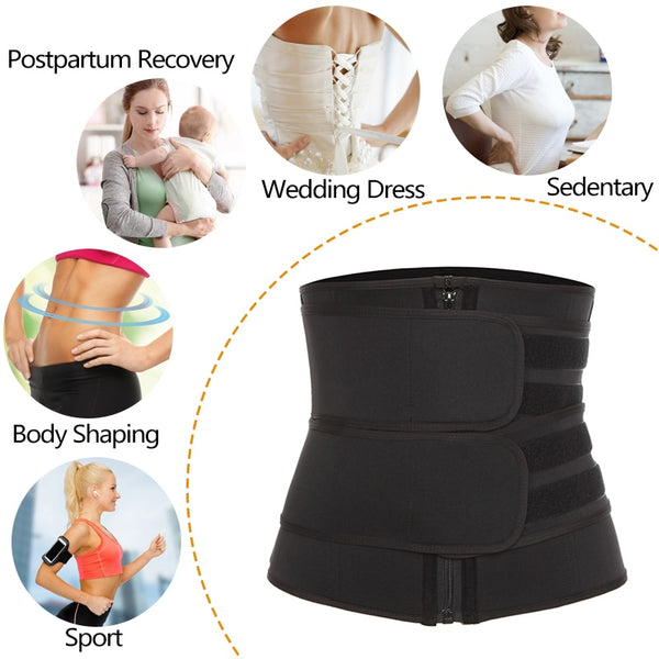 Women Waist Trainer Neoprene Sweat Shapewear Body Shaper Slimming Sheath Belly Reducing Shaper Workout Trimmer Belt Corset | Vimost Shop.