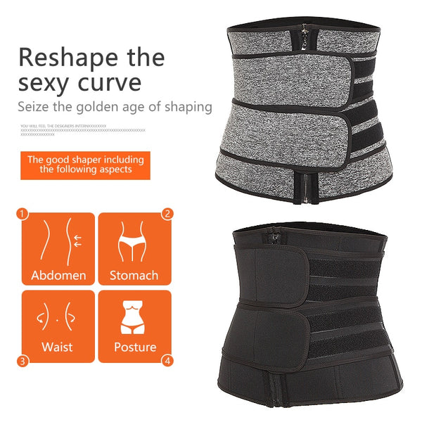 Women Waist Trainer Neoprene Sweat Shapewear Body Shaper Slimming Sheath Belly Reducing Shaper Workout Trimmer Belt Corset | Vimost Shop.