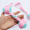 5pcs Cotton Dog Rope Toy Knot Dog Chew Toys Teeth Cleaning Pet Ball For Small Medium Large Dogs Palying Training