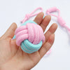 5pcs Cotton Dog Rope Toy Knot Dog Chew Toys Teeth Cleaning Pet Ball For Small Medium Large Dogs Palying Training