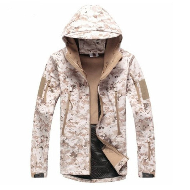 Army Camouflage Airsoft Jacket Men Military Tactical Jacket Winter Waterproof Softshell Jacket Windbreaker Hunt Clothes | Vimost Shop.