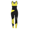 Yellow Black Women Sexy Fitness Yoga Suit Mesh Patchwork Backless Sports Jumpsuit Gym Training Clothes Female One-piece Sets | Vimost Shop.