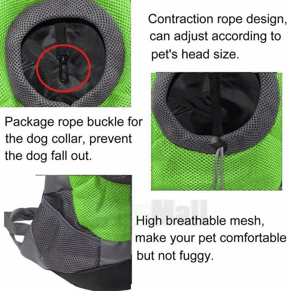 Pet Carrier Dog Bag Backpack Bleathable Mesh Puppy Shoulder Bag Cat Chest bag | Vimost Shop.