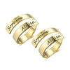 Personalized Gift Customized Engraved Name Stainless Steel Adjustable Rings for Women Anniversary Jewelry | Vimost Shop.