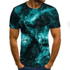 Men's T-shirt beautiful starry sky tops 3D printed short sleeve summer round neck shirt trendy streetwear | Vimost Shop.