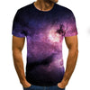 Men's T-shirt beautiful starry sky tops 3D printed short sleeve summer round neck shirt trendy streetwear | Vimost Shop.