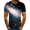 Men's T-shirt beautiful starry sky tops 3D printed short sleeve summer round neck shirt trendy streetwear | Vimost Shop.