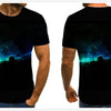 Men's T-shirt beautiful starry sky tops 3D printed short sleeve summer round neck shirt trendy streetwear | Vimost Shop.