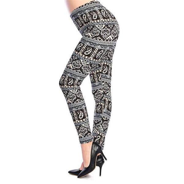 Print Flower Leggings Leggins Plus Size Legins Guitar Plaid Thin Nine Pants Clothing Aptitud Trousers | Vimost Shop.