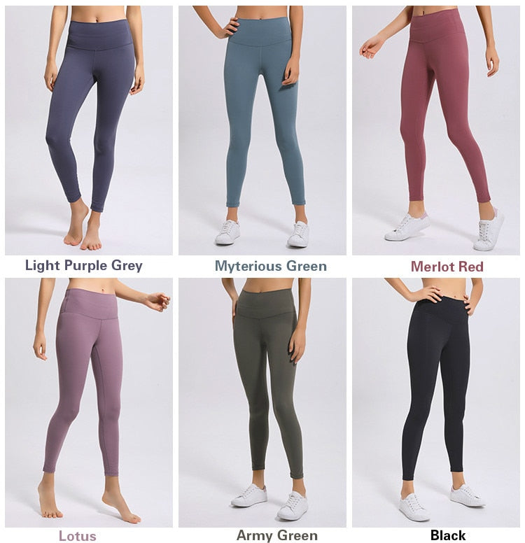Classical 2.0Versions Soft Naked-Feel Athletic Fitness Leggings Women Stretchy High Waist Gym Sport Tights Yoga Pants lulu | Vimost Shop.