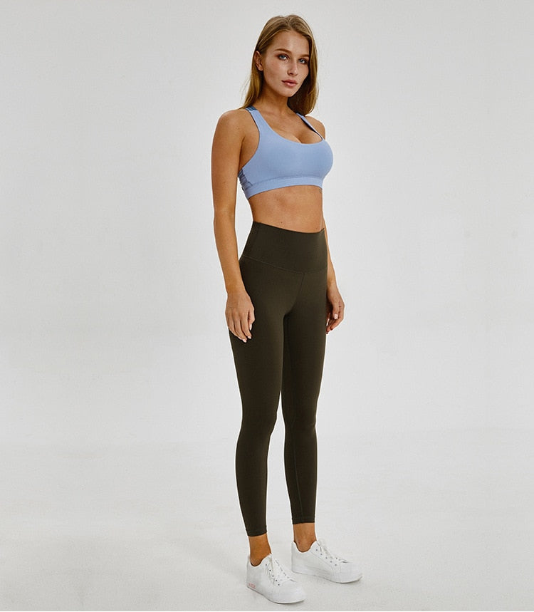 Classical 2.0Versions Soft Naked-Feel Athletic Fitness Leggings Women Stretchy High Waist Gym Sport Tights Yoga Pants lulu | Vimost Shop.