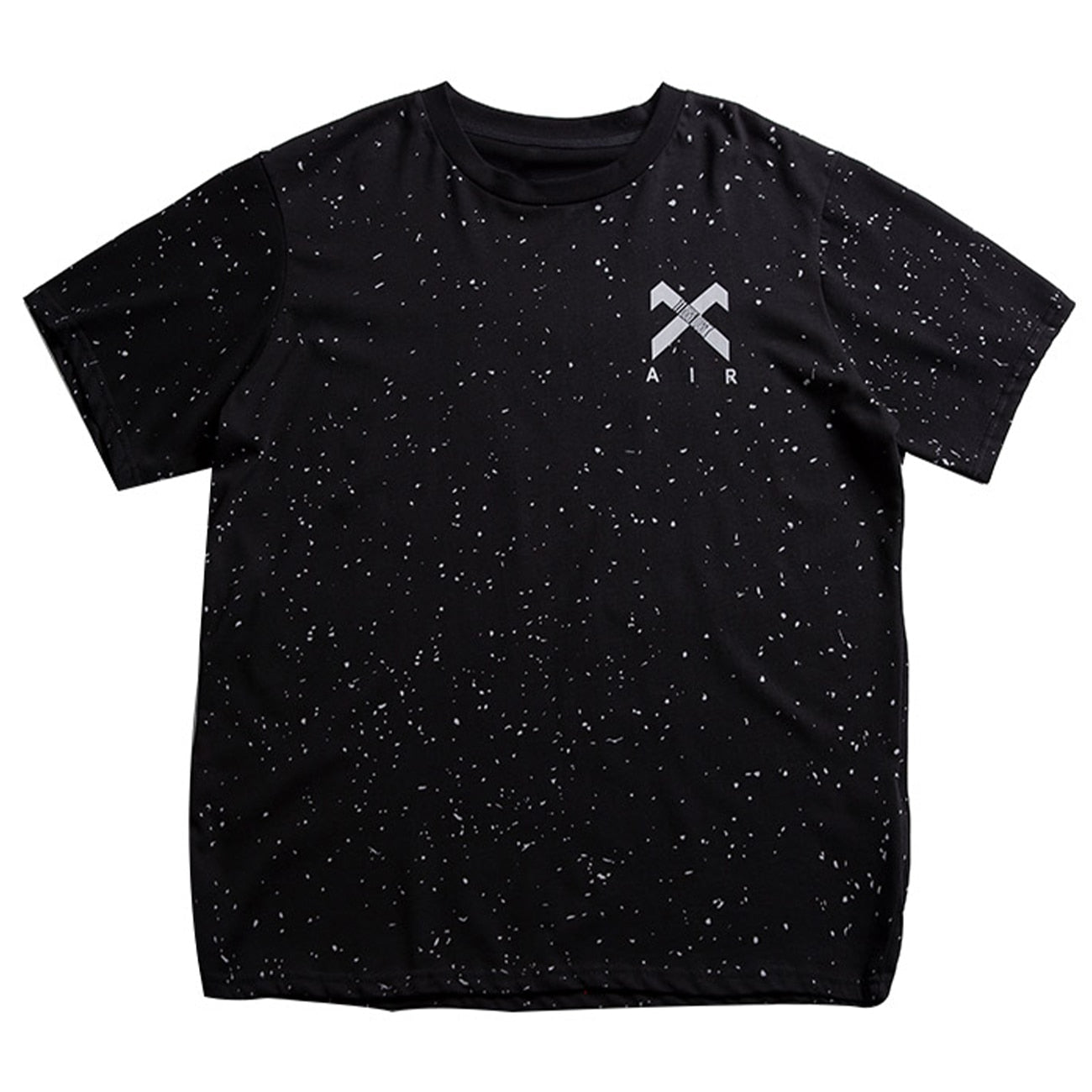 Gypsophila Print Hip Hop Streewear T Shirt Men summer Reflective Fashion Loose Short Sleeve Cotton Oversized Tops | Vimost Shop.